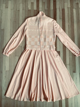 Load image into Gallery viewer, 1970’s Bleeker Street Salmon Colored Sweater Combo Dress