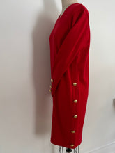 Load image into Gallery viewer, 1980’s Harve Benard Red Sweater Dress