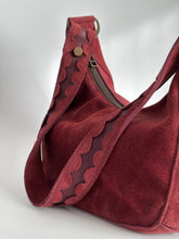 Load image into Gallery viewer, Suede Hobo Bag with Scallop Detail