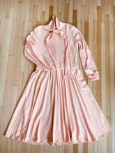 Load image into Gallery viewer, 1970’s Bleeker Street Salmon Colored Sweater Combo Dress