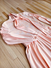 Load image into Gallery viewer, 1970’s Bleeker Street Salmon Colored Sweater Combo Dress