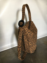 Load image into Gallery viewer, Shoulder Bucket / Sling Bag in Leopard