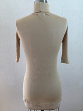 Load image into Gallery viewer, Beige Short Sleeve Long Top