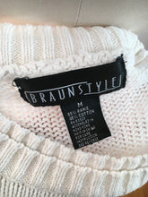 Load image into Gallery viewer, White Cotton Short Sleeve Sweater