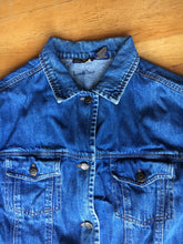 Load image into Gallery viewer, 1980s - 90s Long Medium Wash Denim Jacket