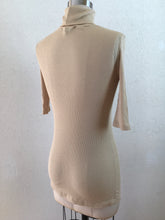 Load image into Gallery viewer, Beige Short Sleeve Long Top