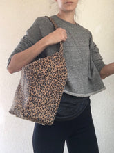 Load image into Gallery viewer, Shoulder Bucket / Sling Bag in Leopard