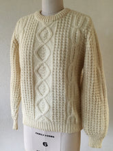 Load image into Gallery viewer, Fisherman’s Sweater in Natural Wool