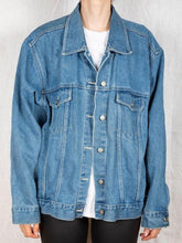 Load image into Gallery viewer, 90s Bill Blass Medium Wash Denim Jacket