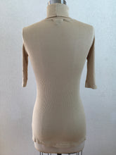Load image into Gallery viewer, Beige Short Sleeve Long Top
