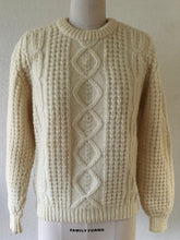 Load image into Gallery viewer, Fisherman’s Sweater in Natural Wool
