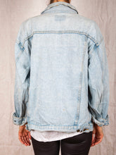 Load image into Gallery viewer, 1980s - 90s Long Light Wash Denim Jacket
