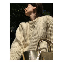 Load image into Gallery viewer, Fisherman’s Sweater in Natural Wool
